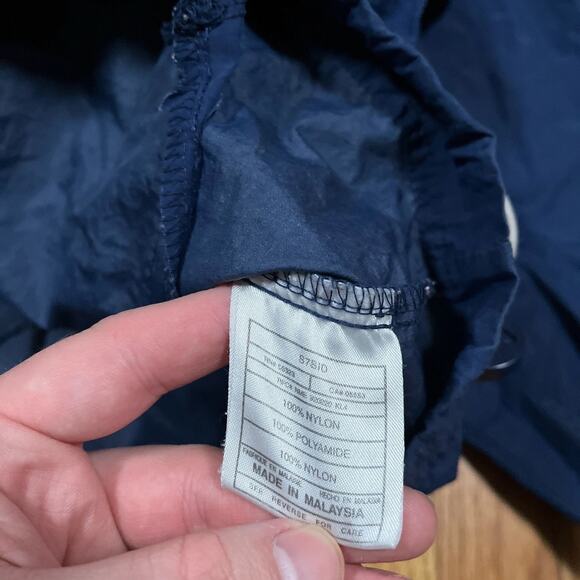 90s Nike Vintage Center Swoosh Pullover 1/4 Zip Windbreaker Blue Green XXL Retro - Picture 12 of 12